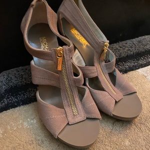 Michael Kors zip up heels (never worn)
